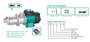 Bomba Solar Piscina 600 Watt / 48V